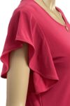 Item-17 Main Photo Womens Top Flutter Sleeves – Magenta